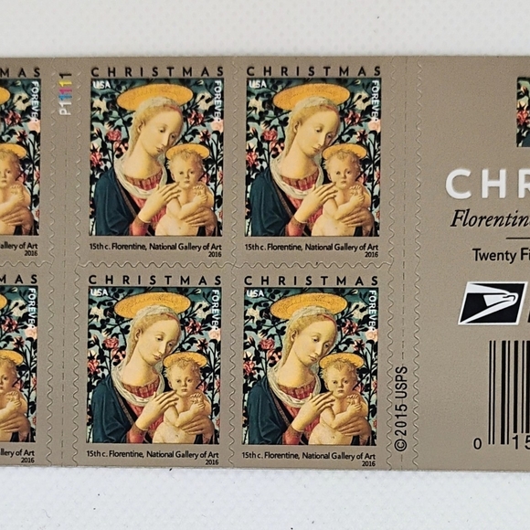 Christmas Holiday Stamps with Angel Design